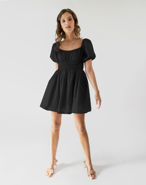 Ines Mini Dress Black – The Q Street Collective