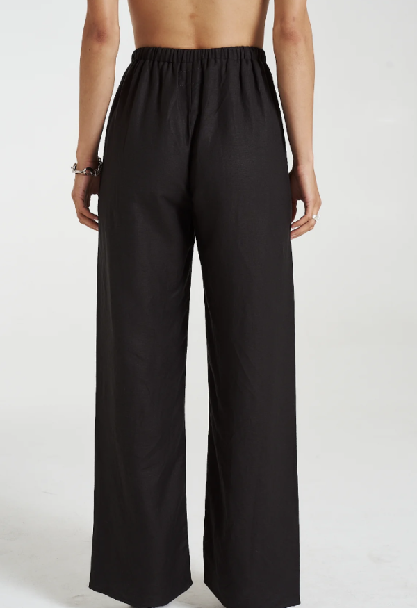 Elastic Waist Pant - Midnight Black