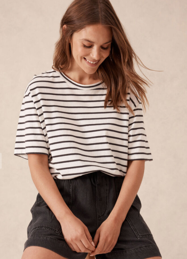 Slouchy Split Hem Tee - VanillaPhantom