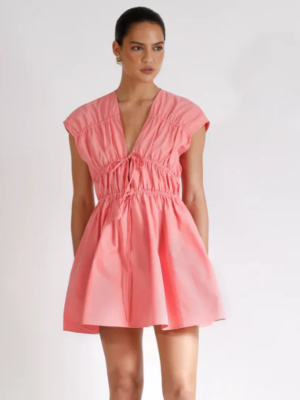 Roamer Mini Dress Punch Pink