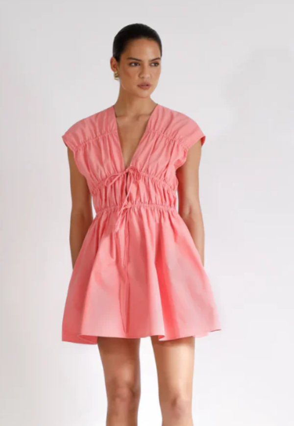 Roamer Mini Dress Punch Pink