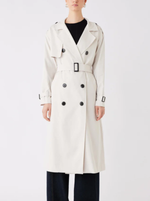 Avenue Trench Coat Chalk