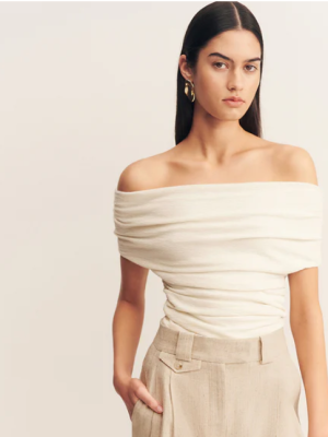 Off Shoulder Top Ivory