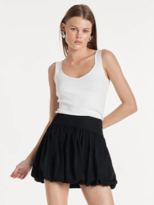 Riley Bubble Skirt Black