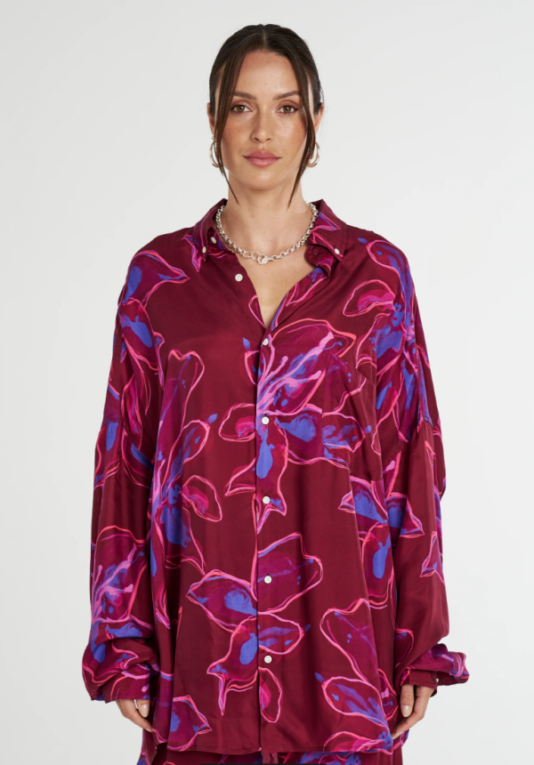 LS Oversized Shirt Jam Lily