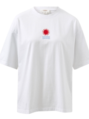 Boyfriend Tee Horizon Embroidery