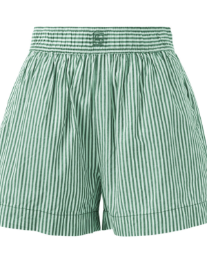 The Lounge Short Kelly Green White Stripe
