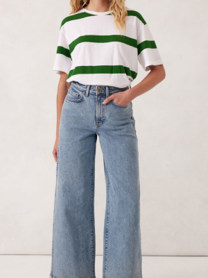 Core Wide Leg Jean - Mid Vintage Blue