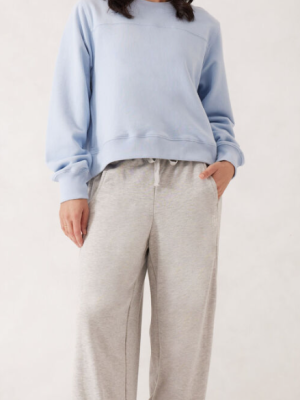 Seamed Fleece Top - Chalk Blue