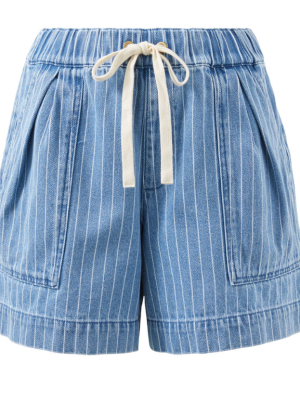 Relaxed Everyday Short Indigo Stripe