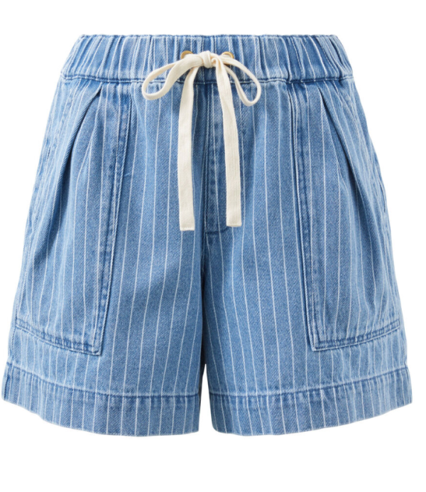 Relaxed Everyday Short Indigo Stripe