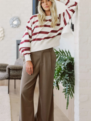 Pleat Pant Deep Moss