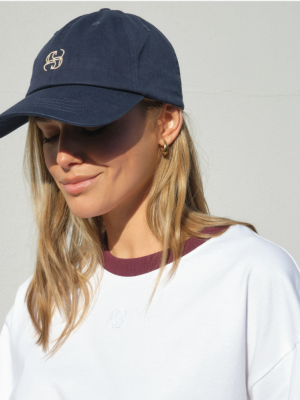 Ceres Monogram Cap NavyEcru
