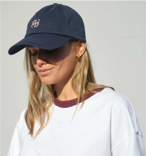 Ceres Monogram Cap NavyEcru