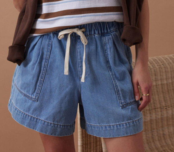 Relaxed Everyday Short Md Blue Wash