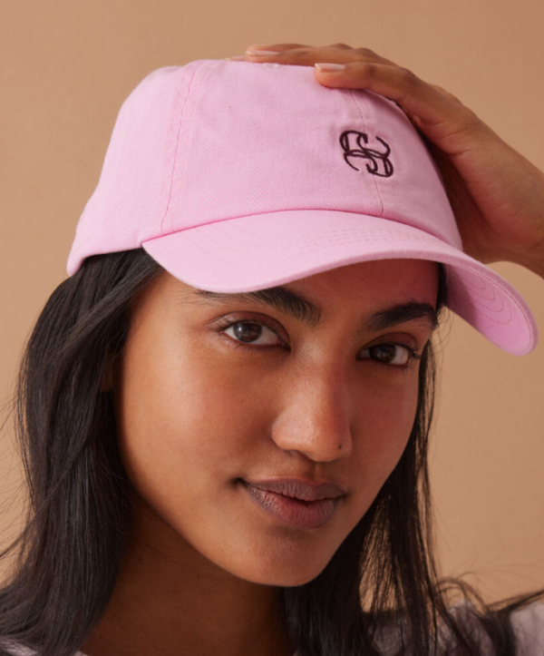 Ceres Monogram Cap Hibiuscus Pink