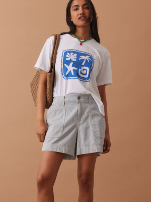 Weekender Short Fresh Blue Stripe