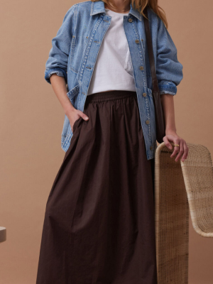 Florence Maxi Skirt Chocolate