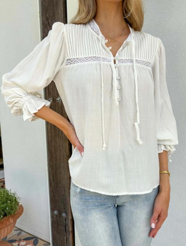 Bowie Blouse - White