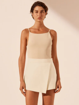 Wrap Detail Skort - Rice