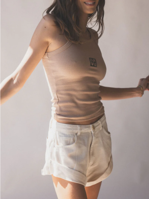 Monogram Tank Macadamia