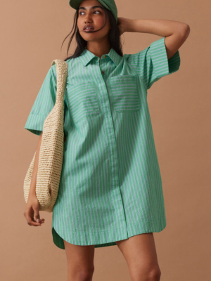Sara Mini Shirt Dress Zesty Triple Stripe