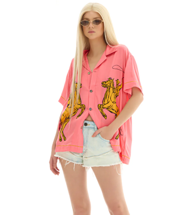 Cowboy Washed Silk Camp Shirt