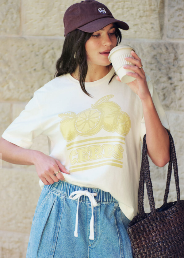 Stevie Slouchy Tee Summer StoneCeres Citrus