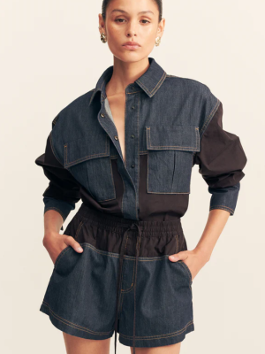 Harden Contast Short Deep Indigo