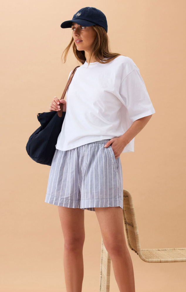 Mila Short College Blue Ladder