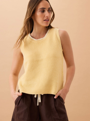 April Knit Tank Sunny Yellow