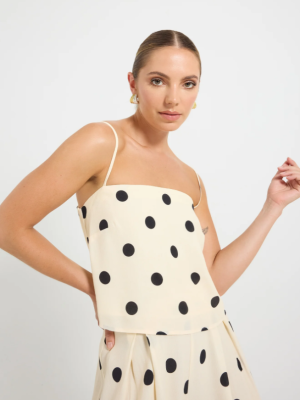 Sophie Cami Cream/Black