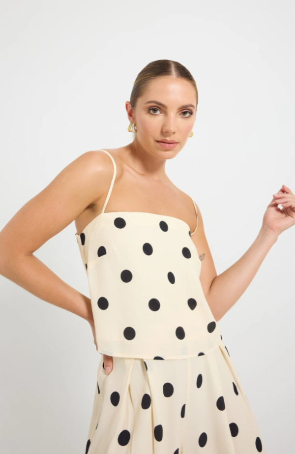 Sophie Cami Cream/Black