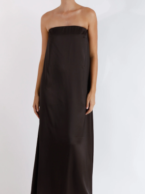 Kaia Strapless Maxi Cocoa Bean