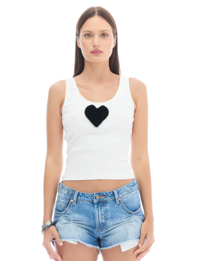 We Love 3D Heart Singlet