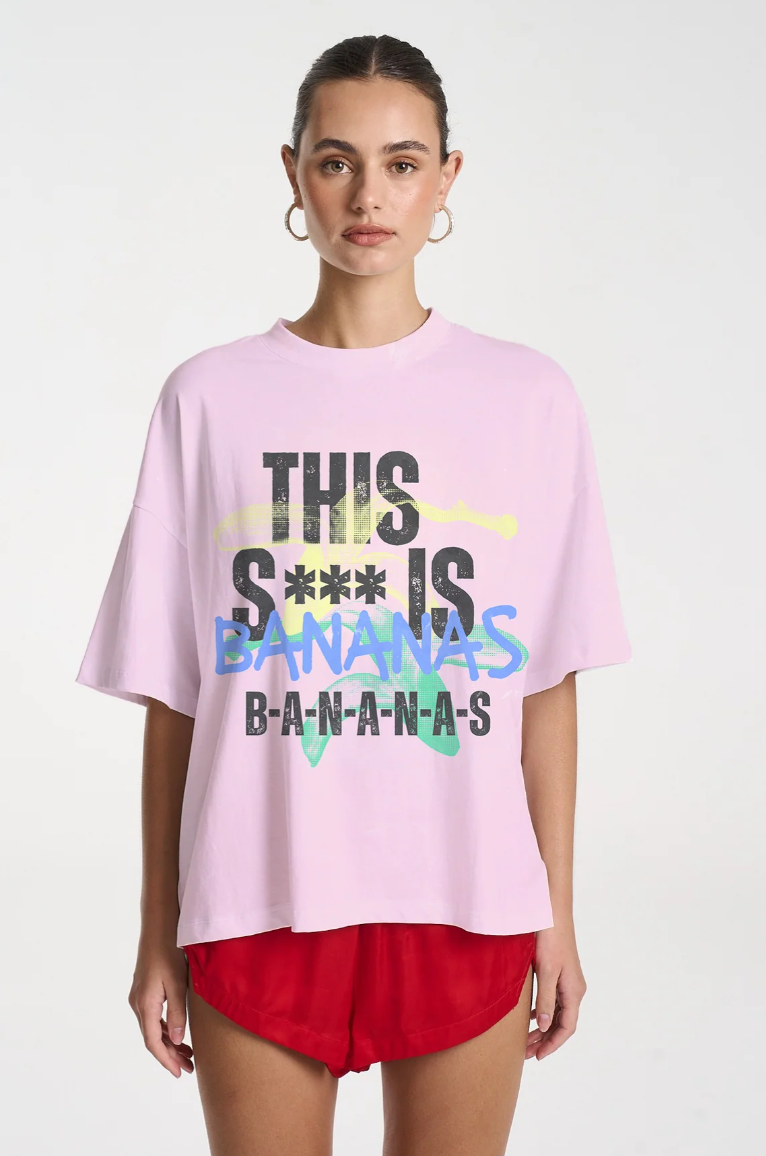 Banana OS Tee Pink