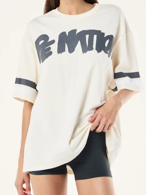Frontline Oversized Tee - Whisper White