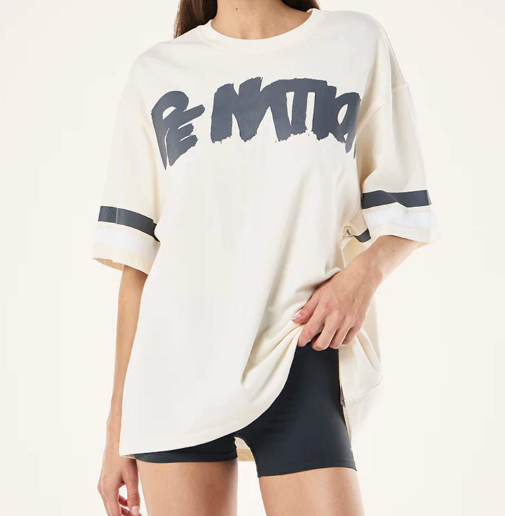 Frontline Oversized Tee - Whisper White