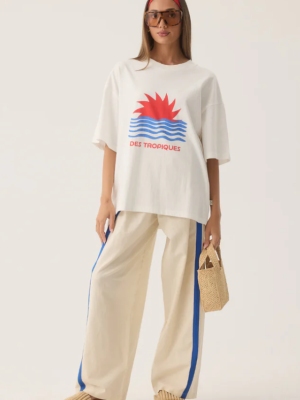 Tropiques Oversized Tee Warm White