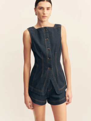 Rita Vest Deep Indego