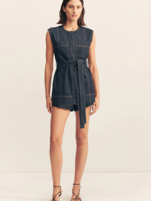 Rita Tie Top Deep Indego