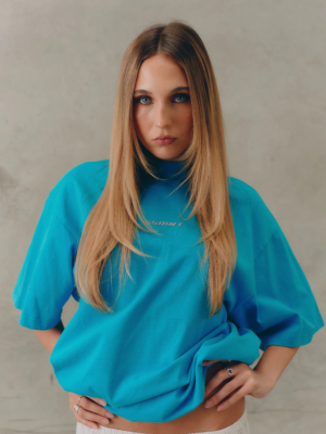 Reflective Logo Tee Light Blue