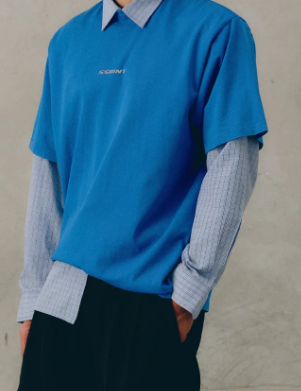 Reflective Logo Tee Dark Blue