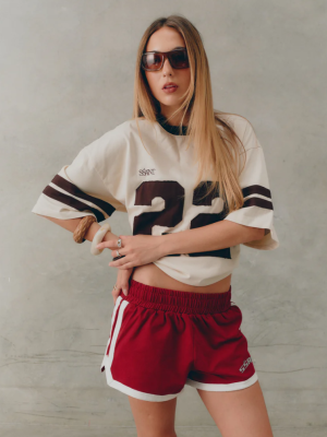 Reflective V Shorts Cherry