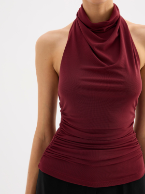 Abru Halter Top Cherry