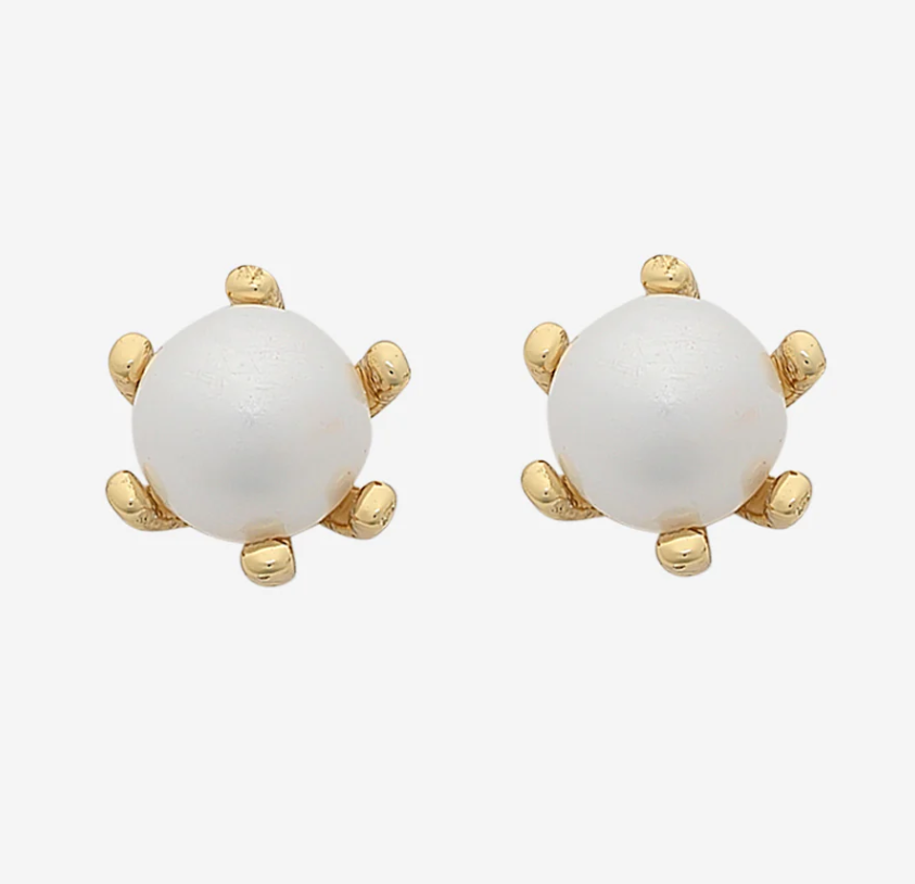 Alia Gold Pearl Earring
