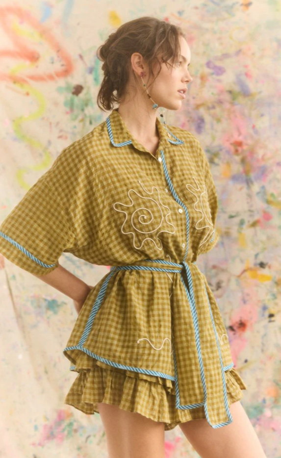 Hulia Check Token Shirt