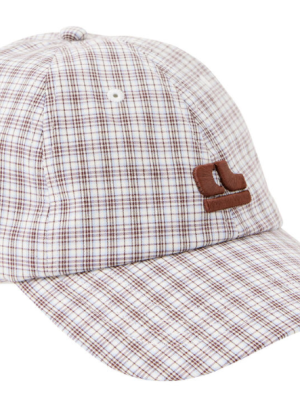 Pip Everyday Cap Wine Choc Blue Check