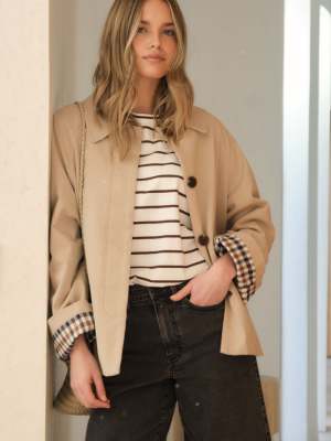 Pia Spring Coat Sand