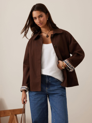 Pia Spring Coat Chocolate